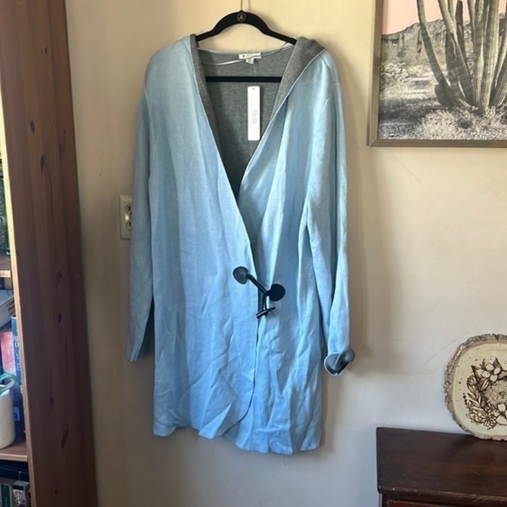 NWT Spanner Sky Blue “Oslo” Knit Sweater Jacket Size Large/XL